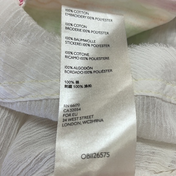 Free People Mirabella Embroidered Top NWT - Picture 6 of 7